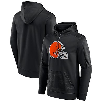 Men's Fanatics Branded Black Cleveland Browns On The Ball Pullover Hoodie