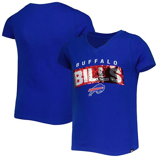 Buffalo Bills Touch Women's Triple Play V-Neck T-Shirt - Royal