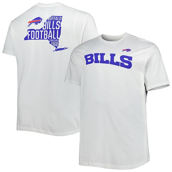 Men's Fanatics Branded White Buffalo Bills Big & Tall Hometown