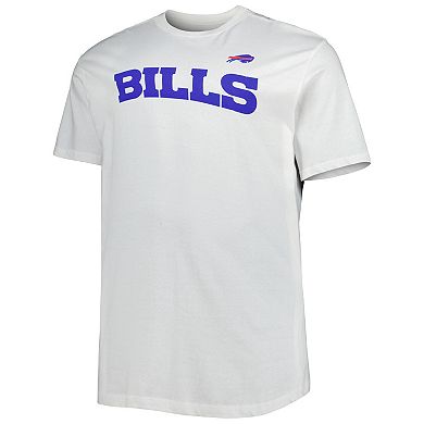 Men's Fanatics Branded White Buffalo Bills Big & Tall Hometown Collection Hot Shot T-Shirt
