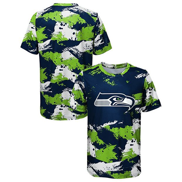 Outerstuff Seattle Seahawks Youth Team Logo T-Shirt - College Navy