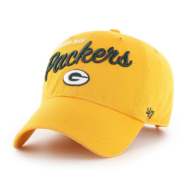 Green Bay Packers '47 Brand Gold Clean Up Adjustable Hat