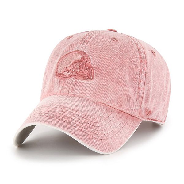 Women's '47 Pink Cleveland Browns Mist Clean Up Adjustable Hat