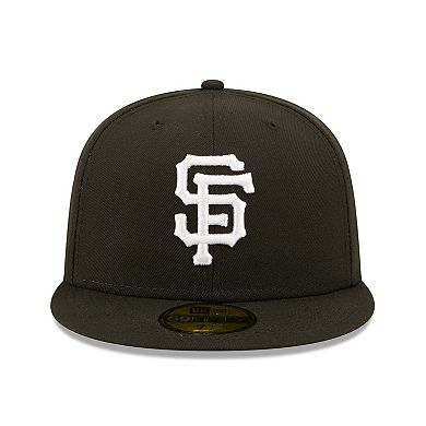 Men's New Era Black San Francisco Giants Team Logo 59FIFTY Fitted Hat