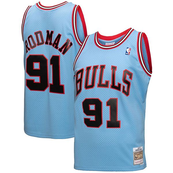 Dennis Rodman Chicago Bulls Mitchell & Ness 1995-96 Hardwood Classics  Reload 3.0 Swingman Jersey - White