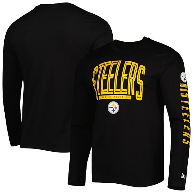 Pittsburgh Steelers New Era Black Combine authentic Hoodie Mens