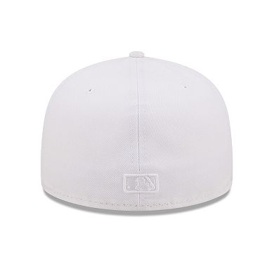 Men's New Era Los Angeles Angels White on White 59FIFTY Fitted Hat