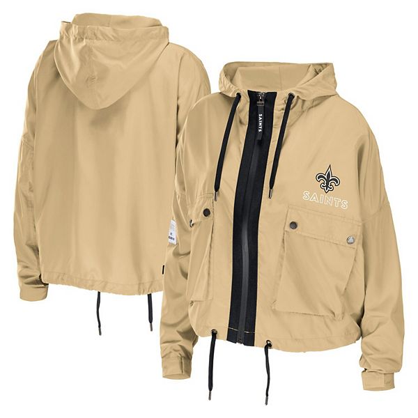 WEAR by Erin Andrews Women's Heathered Gray New Orleans Saints Full-Zip  Hoodie