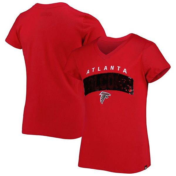 Atlanta Falcons Women's Crewneck Crop Top T-shirt Short Sleeve Tee Outwear  Gifts