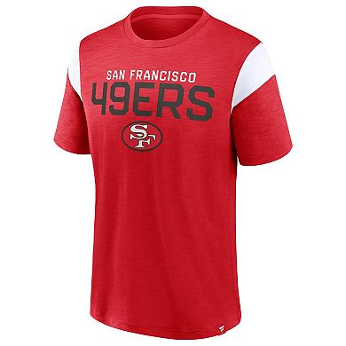 Men's Fanatics Branded Scarlet San Francisco 49ers Home Stretch Team T-Shirt