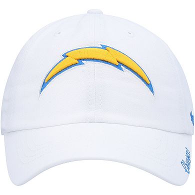 Women's '47 White Los Angeles Chargers Miata Clean Up Logo Adjustable Hat