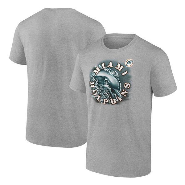 Men's Fanatics Branded Heathered Gray Miami Dolphins Big & Tall