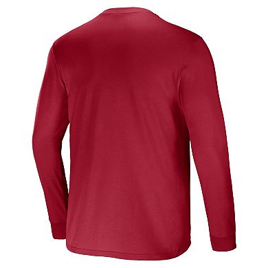 Men's NFL x Darius Rucker Collection by Fanatics Cardinal Arizona Cardinals Team Long Sleeve Pocket T-Shirt