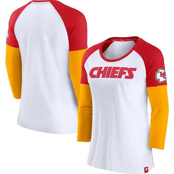 Women's Fanatics Branded Red/Gold Kansas City Chiefs Plus Size True to Form  Lace-Up V