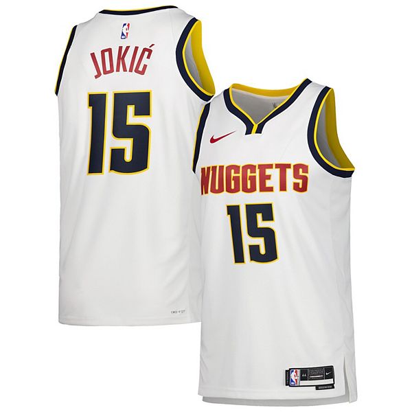 Nikola Jokić Denver Nuggets Nike Men's NBA Finals MVP T-Shirt in White, Size: Small | HF3014-100