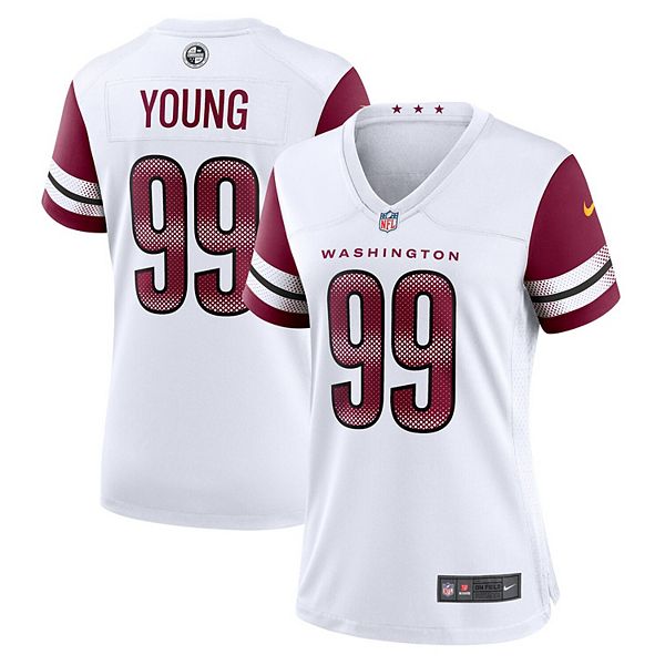 Men's Nike Chase Young White Washington Commanders Game Jersey