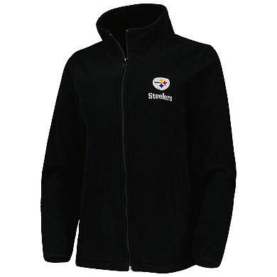 Women's Dunbrooke Black Pittsburgh Steelers Hayden Polar Full-Zip Jacket