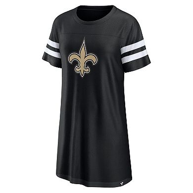 Women's Fanatics Branded Black/White New Orleans Saints Victory On Dress