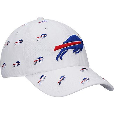 Women's '47 White Buffalo Bills Confetti Clean Up Adjustable Hat