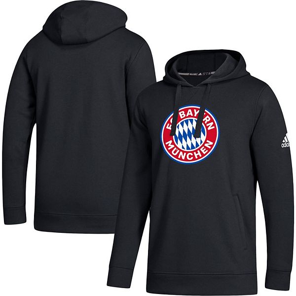 Van hen versterking Gom Men's adidas Black Bayern Munich Primary Logo Pullover Hoodie