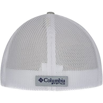 Men's Columbia Gray Dallas Cowboys PFG Mesh Fish Flag Flex Hat