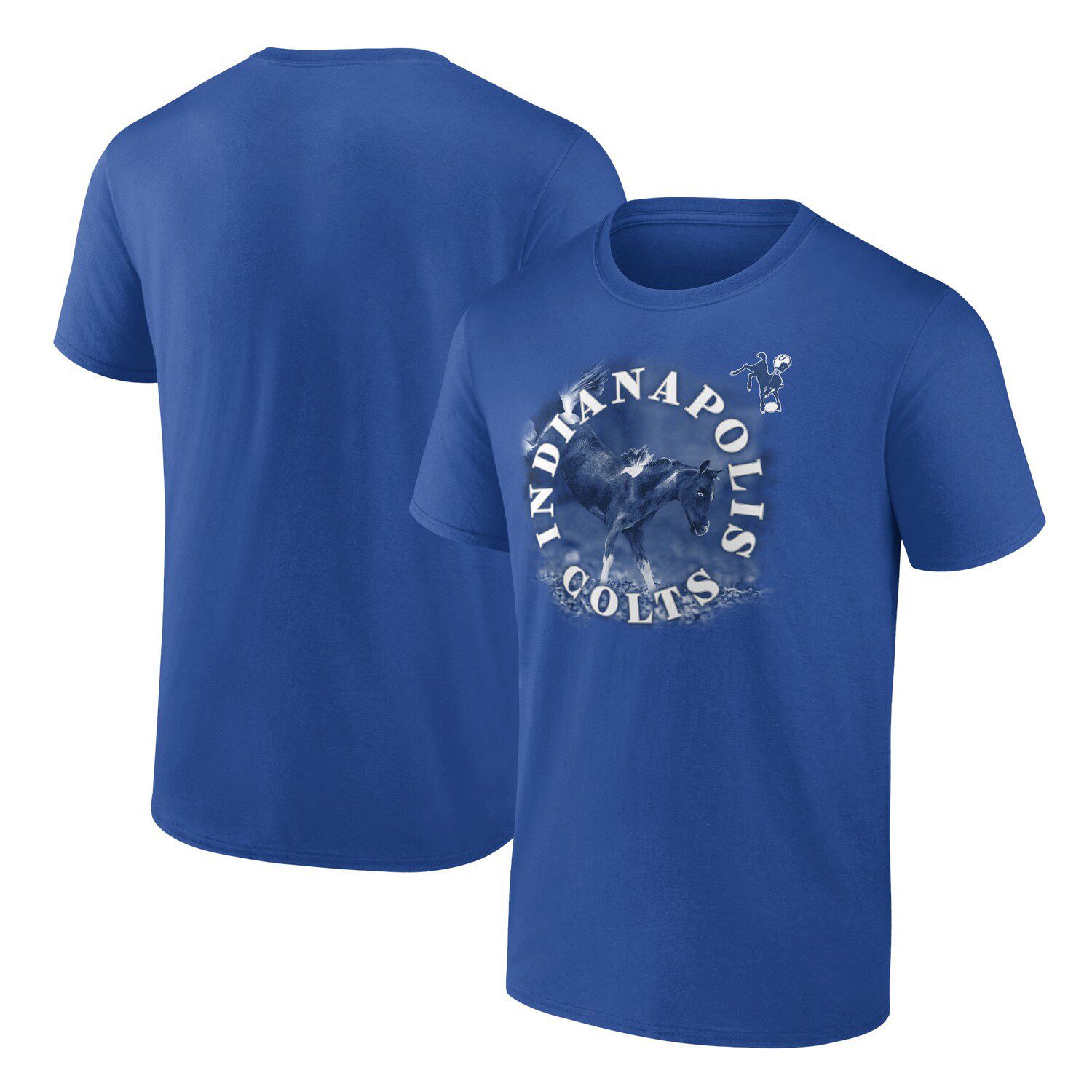 Indianapolis Colts New Era 2022 Sideline Ink Dye T-Shirt - Blue