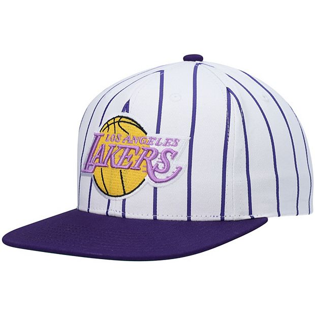 Men's Mitchell & Ness Purple Los Angeles Lakers Area Code Snapback Hat