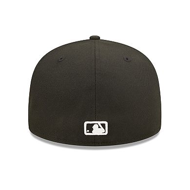 Men's New Era Black Toronto Blue Jays Team Logo 59FIFTY Fitted Hat