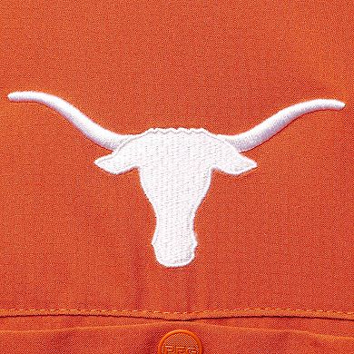 Men's Columbia Texas Orange Texas Longhorns Big & Tall Tamiami Omni-Shade Button-Down Shirt