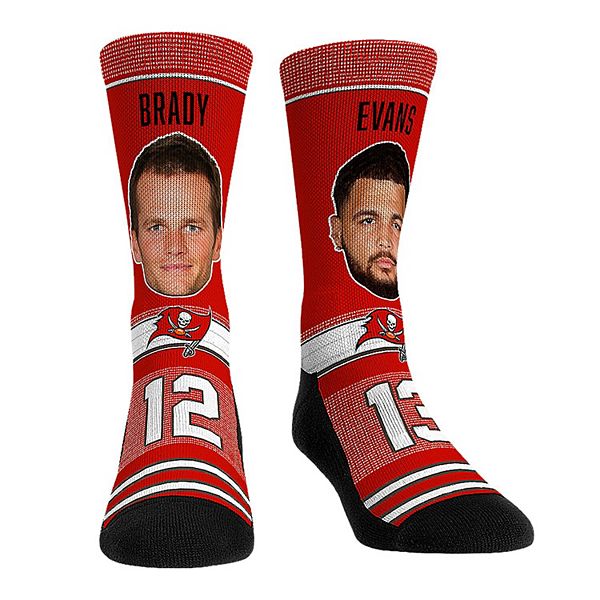 Tom Brady Tampa Bay Buccaneers For Bare Feet Super Bowl LV Champions Player  Crew Socks