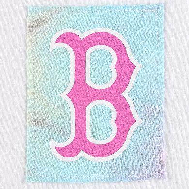 Women's Refried Apparel White Boston Red Sox Tie-Dye Tank Top
