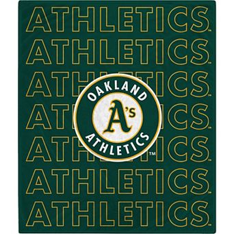 Oakland Athletics 60" x 70" Echo Wordmark Plush Blanket