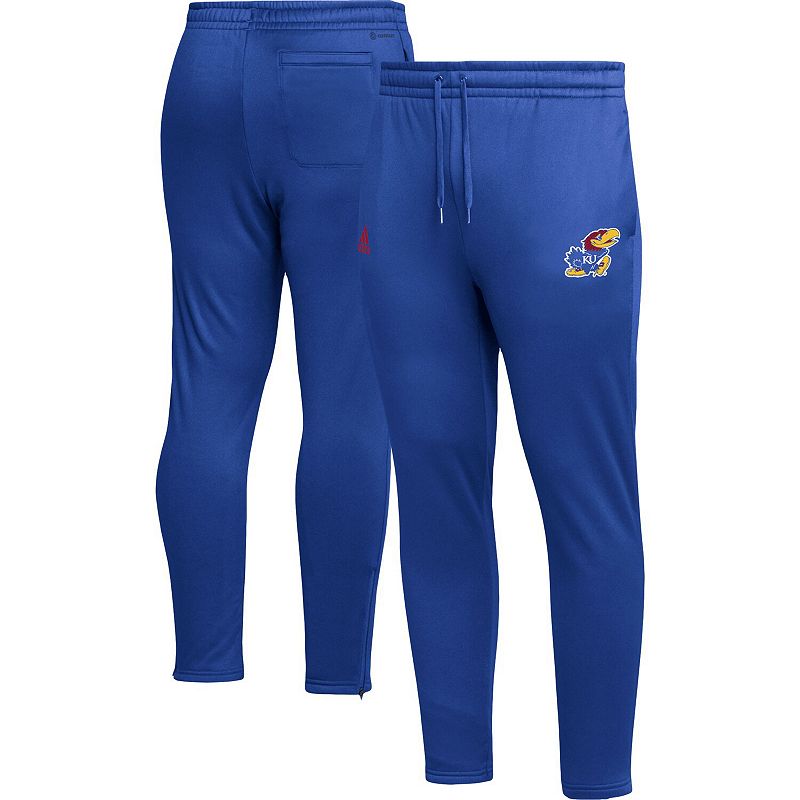 Mens adidas Royal Kansas Jayhawks AEROREADY Tapered Pants, Size: Small, Bl
