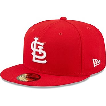 Men's New Era Red St. Louis Cardinals White Logo 59FIFTY Fitted Hat