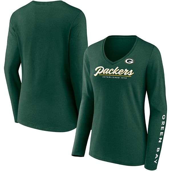 Fanatics Packers Womens Plus Size Drive Forward T-Shirt 3X Green