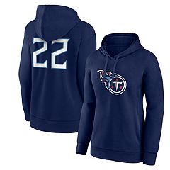 Women's G-III 4Her by Carl Banks Heathered Gray/Navy Tennessee Titans  Championship Ring Pullover Hoodie 