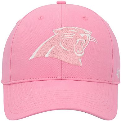 Girls Youth '47 Pink Carolina Panthers Rose MVP Adjustable Hat