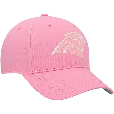Girls Youth '47 Pink Carolina Panthers Rose MVP Adjustable Hat
