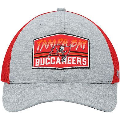 Men's '47 Heathered Gray/Red Tampa Bay Buccaneers Motivator Flex Hat