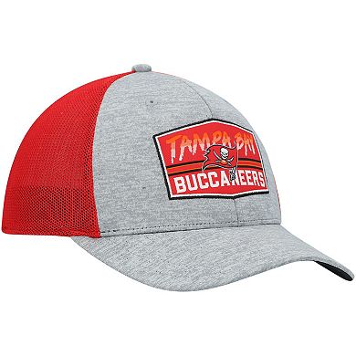 Men's '47 Heathered Gray/Red Tampa Bay Buccaneers Motivator Flex Hat
