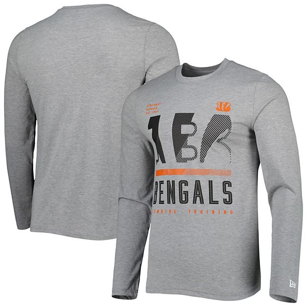 Officially Licensed Men's Gray Big & Tall Long Sleeve - Bengals