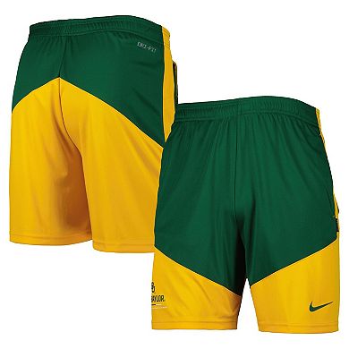 Men's Nike Green/Gold Baylor Bears Performance Player Shorts