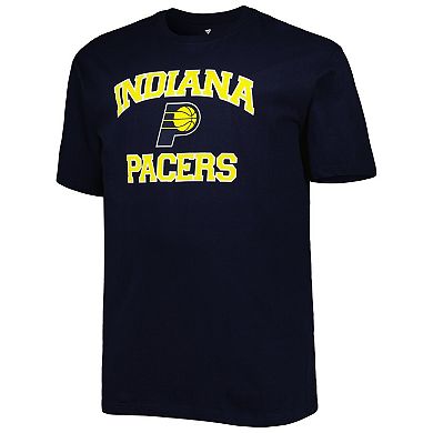 Men's Navy Indiana Pacers Big & Tall Heart & Soul T-Shirt