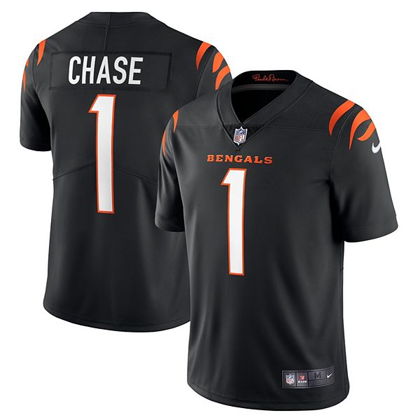 Men's Nike Ja'Marr Chase Black Cincinnati Bengals Vapor Limited Jersey