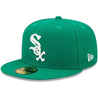 Men's New Era Kelly Green Chicago White Sox Logo White 59FIFTY Fitted Hat