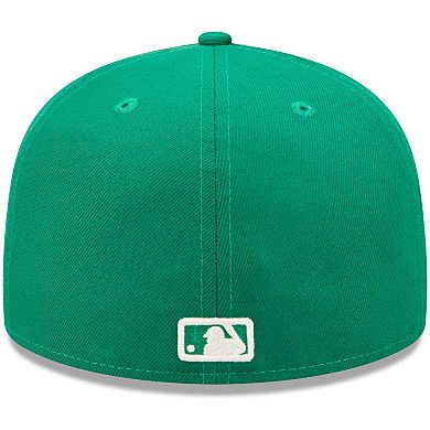 Men's New Era Kelly Green Chicago White Sox Logo White 59FIFTY Fitted Hat