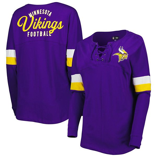 New Era Women's Minnesota Vikings Contrast Crewneck