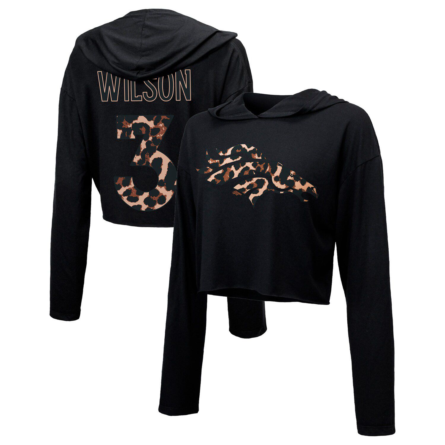 Denver Broncos The Wild Collective Camo Pullover Hoodie - Black