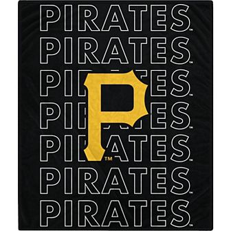 Pittsburgh Pirates 60" x 70" Echo Wordmark Plush Blanket