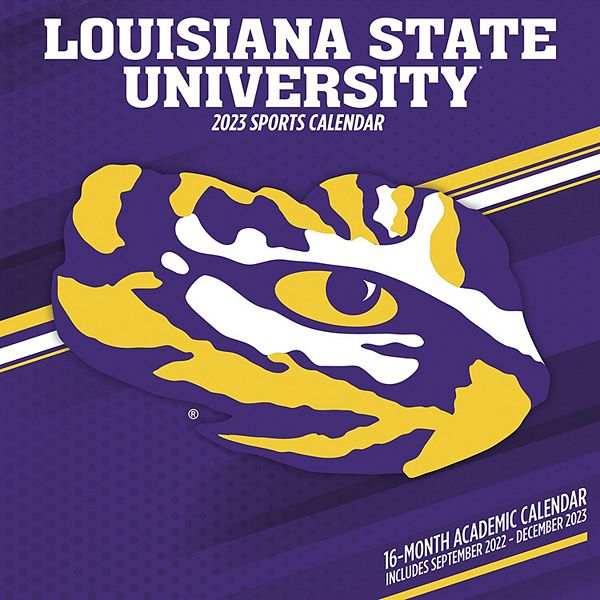 LSU Tigers 2023 16Month Team Wall Calendar